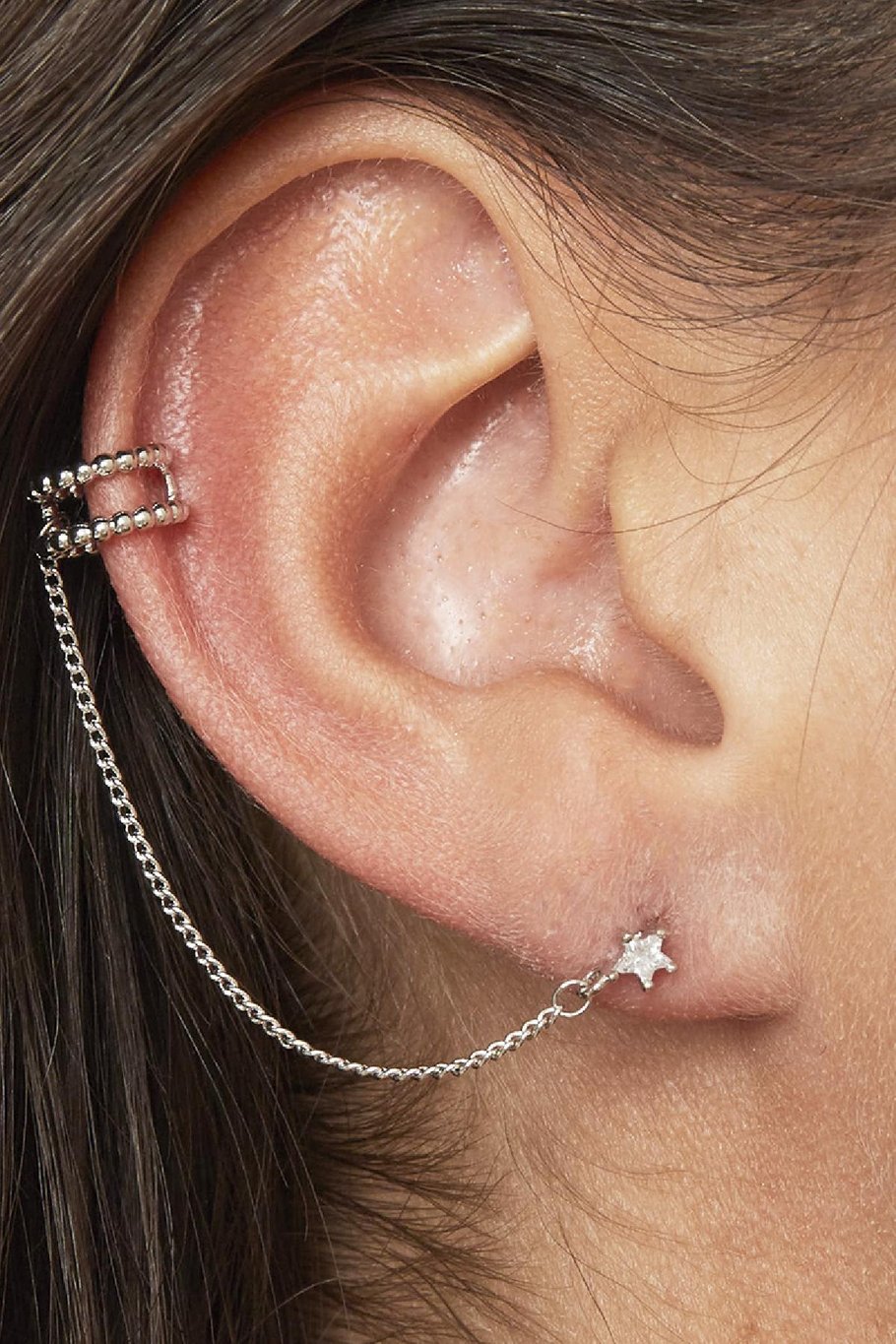 Earcuff Anya Verde Cobre Imagen2